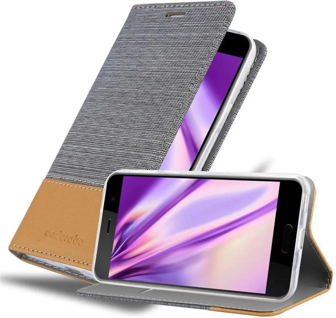 Cadorabo Hoesje geschikt voor HTC U PLAY in LICHTGRIJS BRUIN