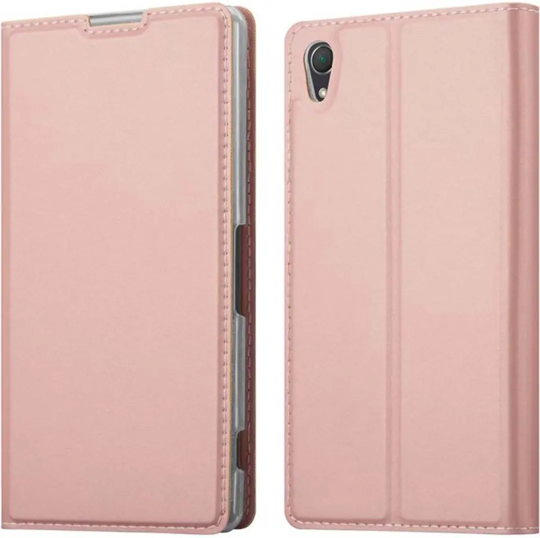 Cadorabo Hoesje geschikt voor Sony Xperia Z2 in CLASSY ROSE GOUD