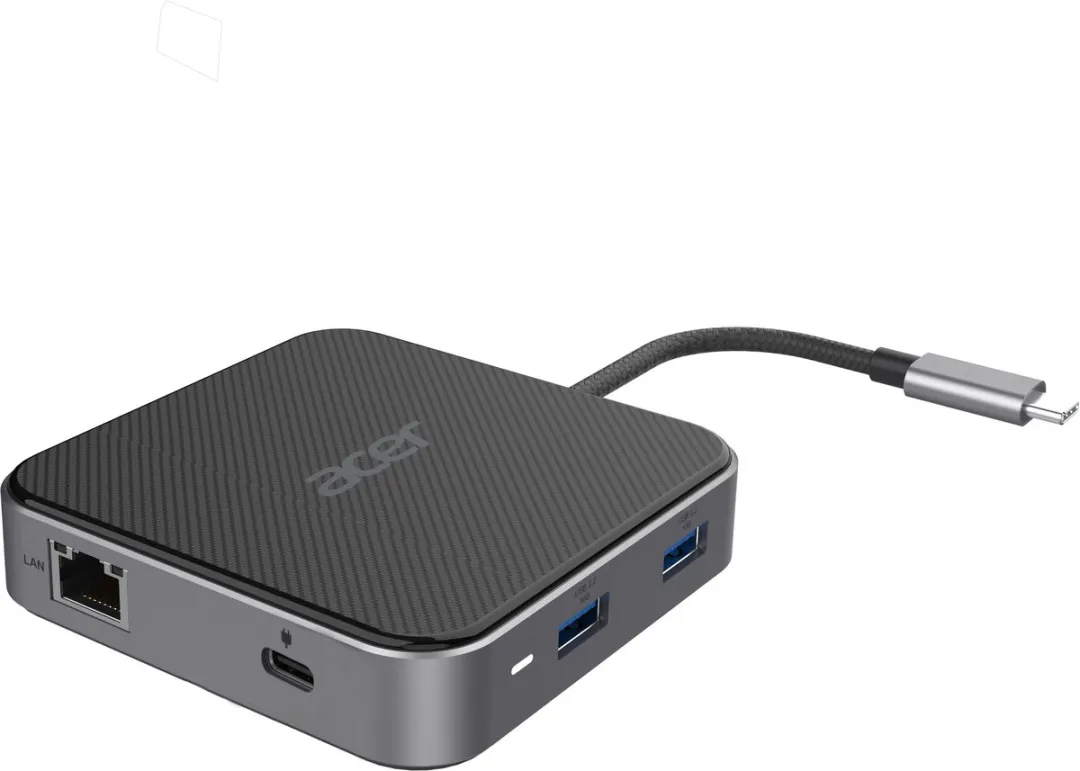 Acer 7-in-1 USB4 Docking Station HP.DSCAB.013 - Zwart/Zilver