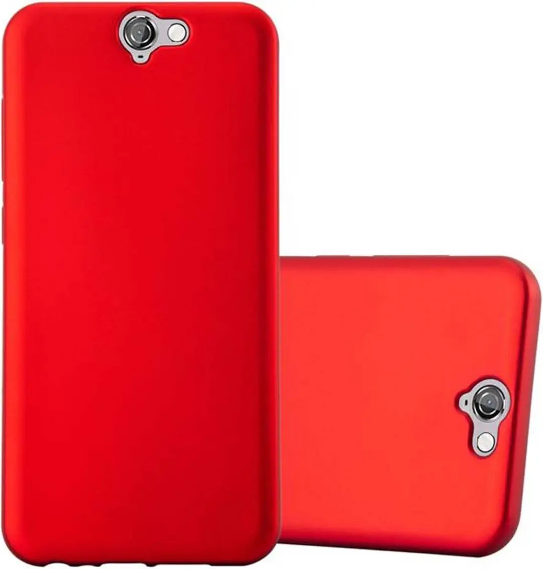 Cadorabo Hoesje geschikt voor HTC ONE A9 in METALLIC ROOD