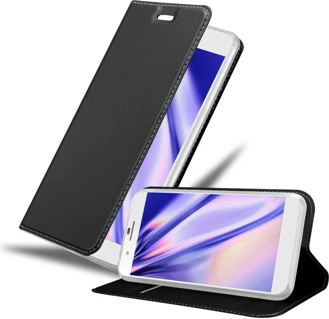 Cadorabo Hoesje geschikt voor Honor 6 PLUS in CLASSY ZWART