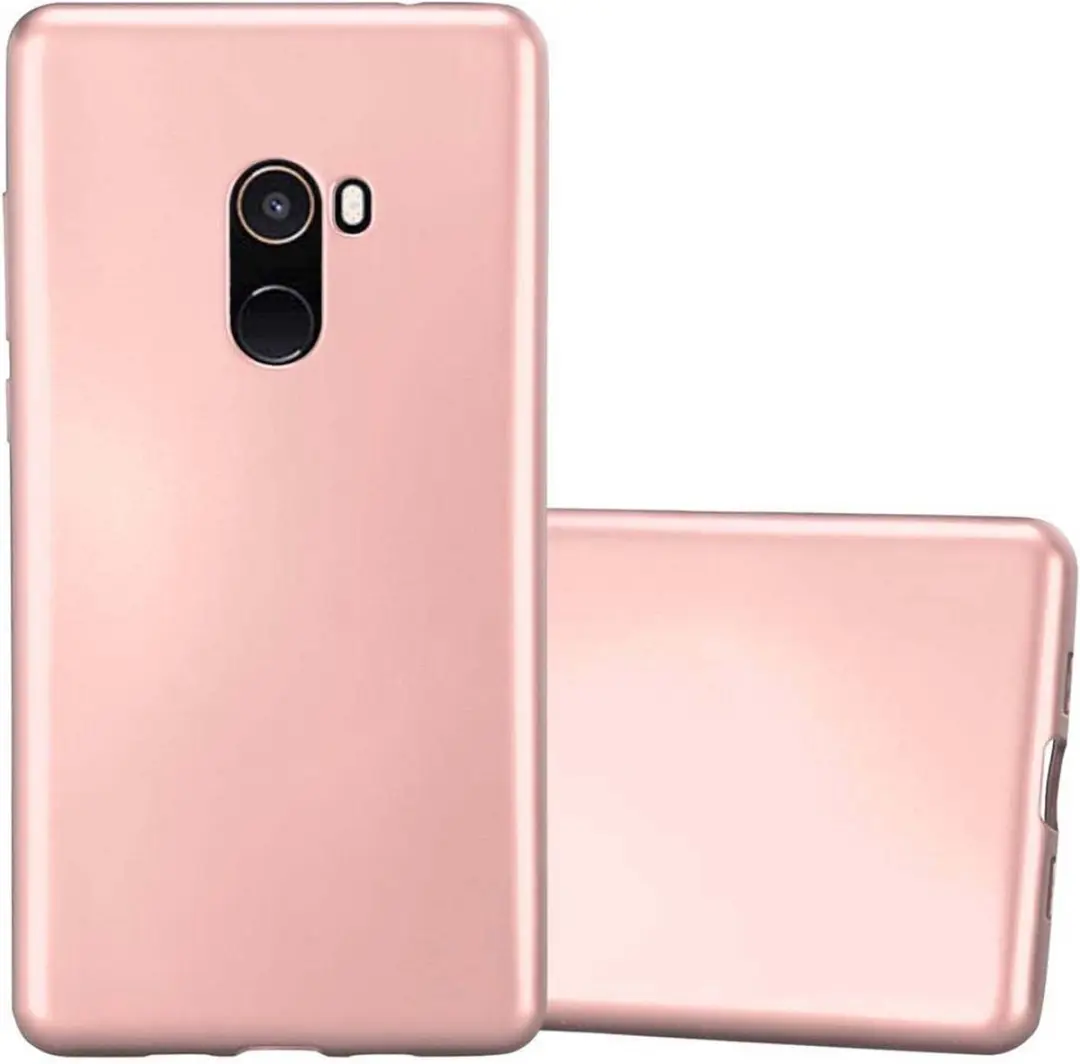 Cadorabo Hoesje geschikt voor Xiaomi Mi MIX 2 in METALLIC ROSE GOUD
