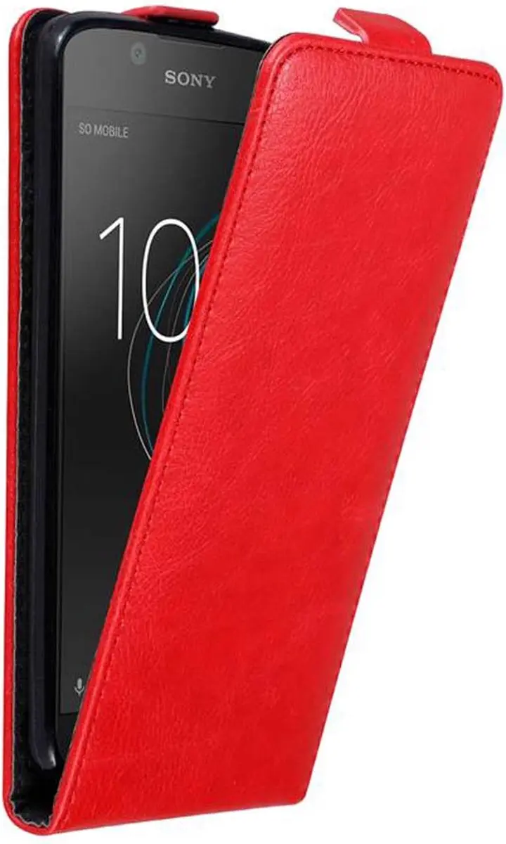 Cadorabo Hoesje geschikt voor Sony Xperia L1 in APPEL ROOD