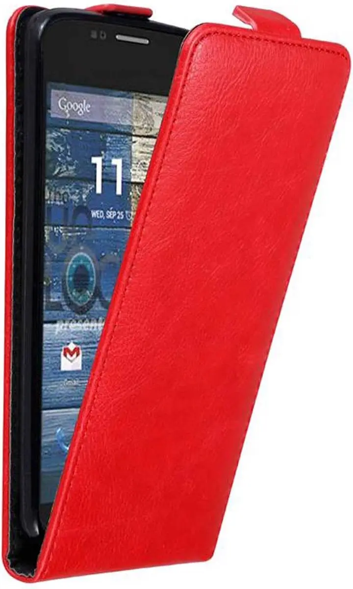 Cadorabo Hoesje geschikt voor Motorola MOTO G2 in APPEL ROOD