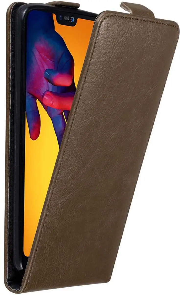 Cadorabo Hoesje geschikt voor Huawei P20 LITE 2018 / NOVA 3E in KOFFIE BRUIN