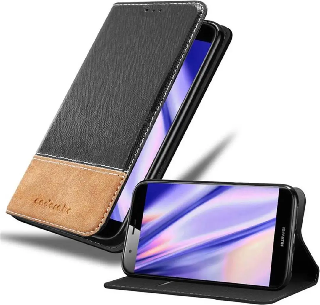 Cadorabo Hoesje geschikt voor Huawei ASCEND G7 PLUS / G8 / GX8 in ZWART BRUIN