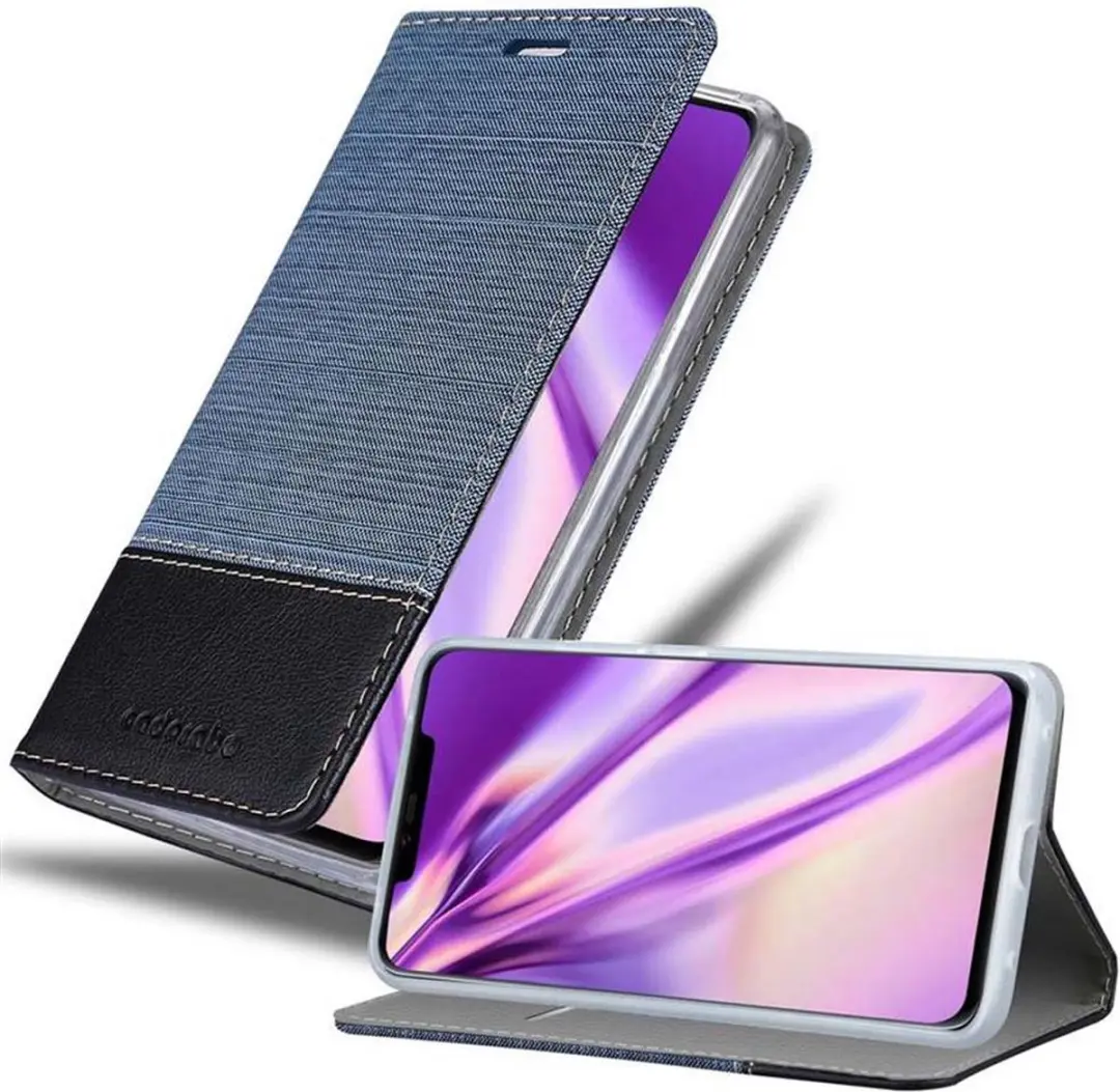 Cadorabo Hoesje geschikt voor Huawei MATE 20 PRO in DONKERBLAUW ZWART