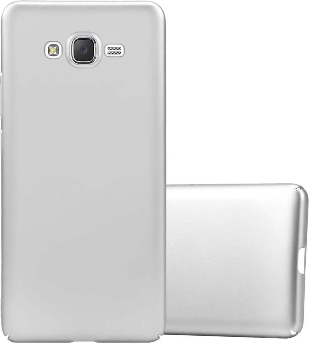 Cadorabo Hoesje geschikt voor Samsung Galaxy J7 2015 in METAAL ZILVER