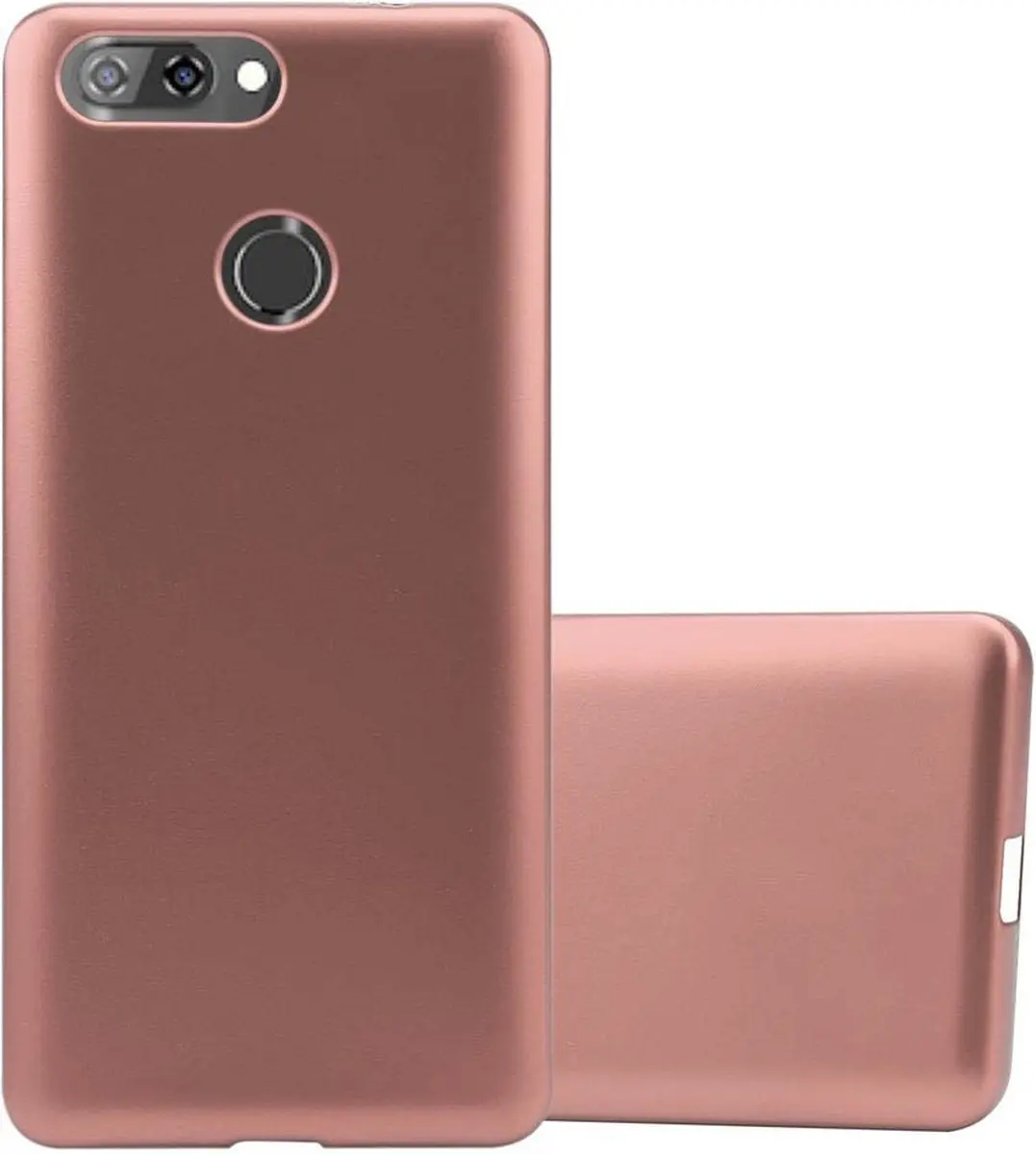Cadorabo Hoesje geschikt voor ZTE Blade V9 in METALLIC ROSE GOUD