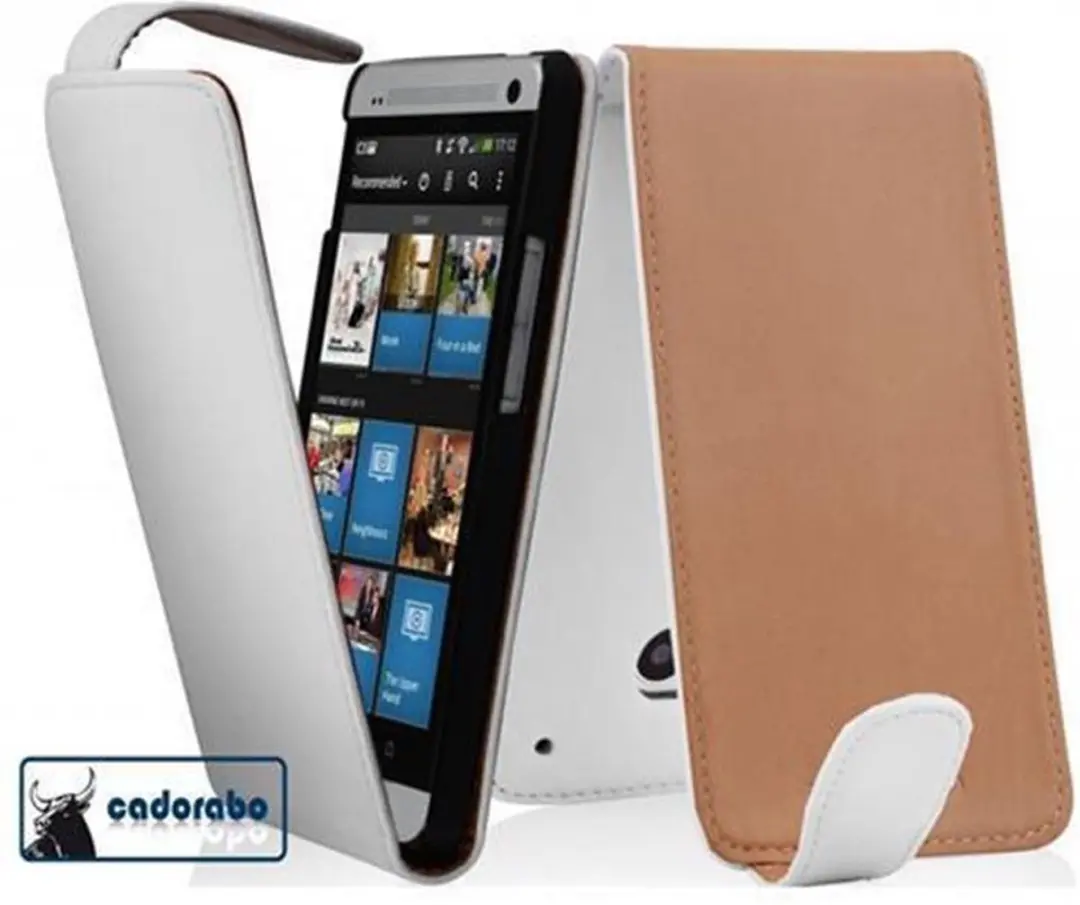 Cadorabo Hoesje geschikt voor HTC ONE MINI M4 in POLAR WIT