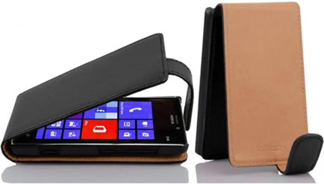 Cadorabo Hoesje geschikt voor Nokia Lumia 925 in ZWARTE OXIDE