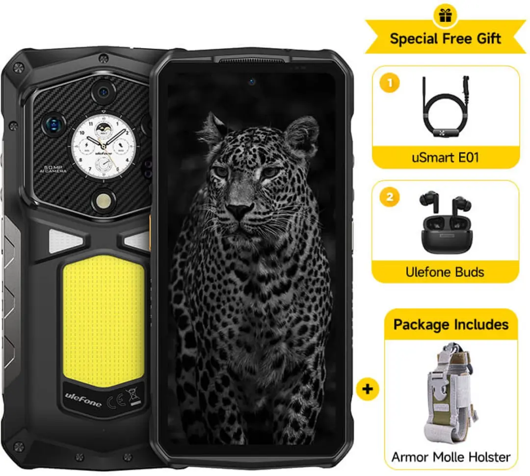 Ulefone Armor 29 Ultra 5G Smartphone - 6.67 inch - Zwart - afbeelding 2 van 6