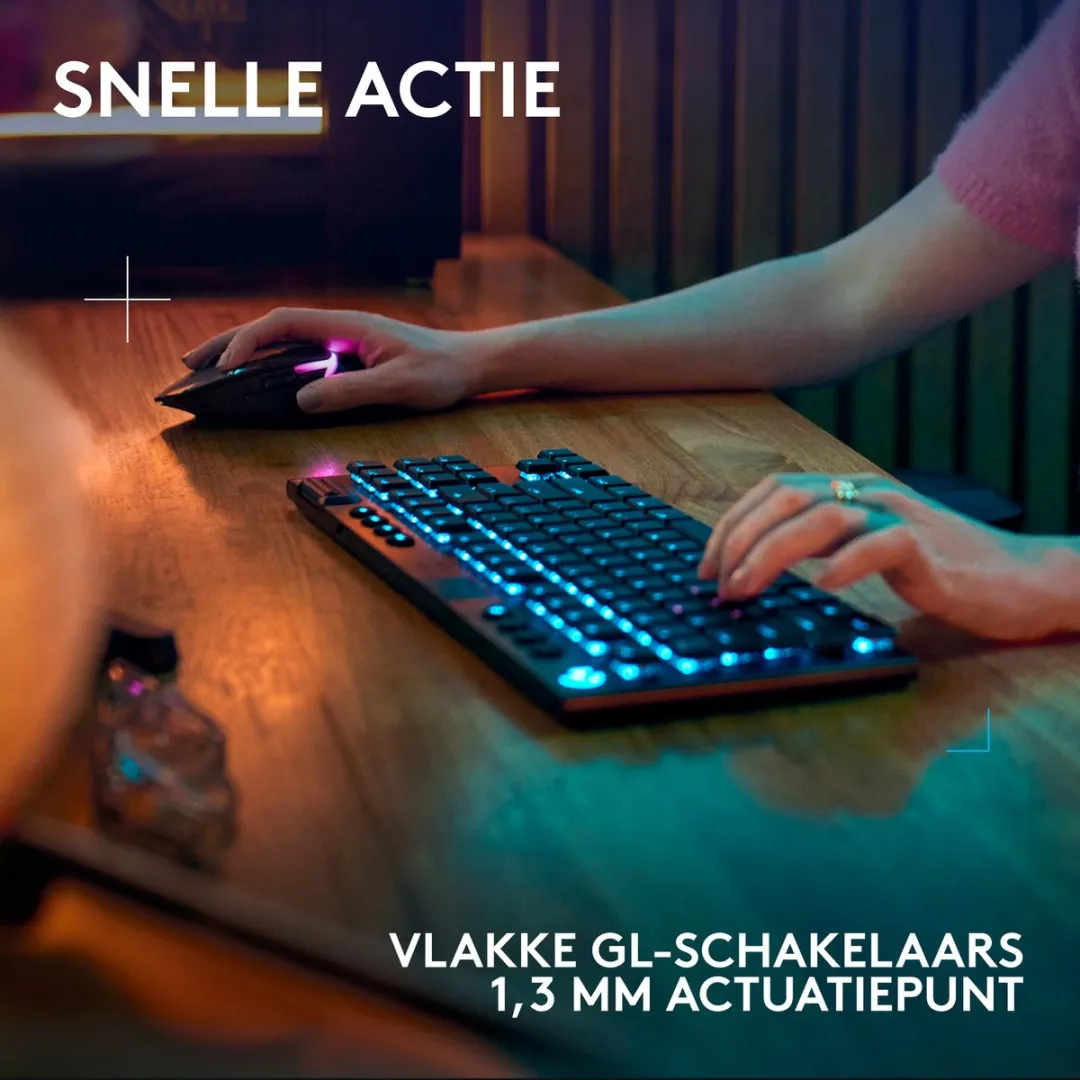 Logitech G G915 X Lightspeed TKL Gaming Toetsenbord - Zwart