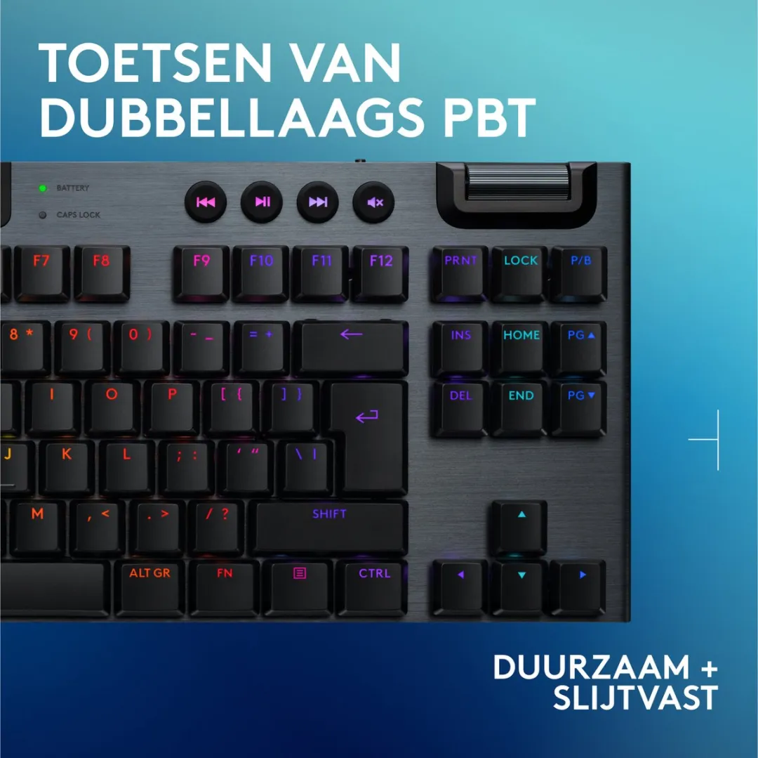 Logitech G G915 X Lightspeed TKL Gaming Toetsenbord - Zwart