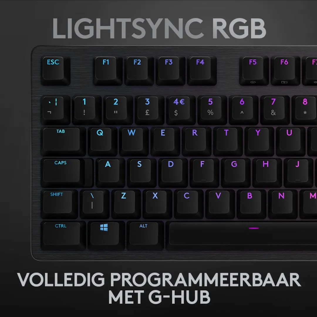 Logitech G G512 Mechanisch Gaming Toetsenbord - US Layout - Zwart