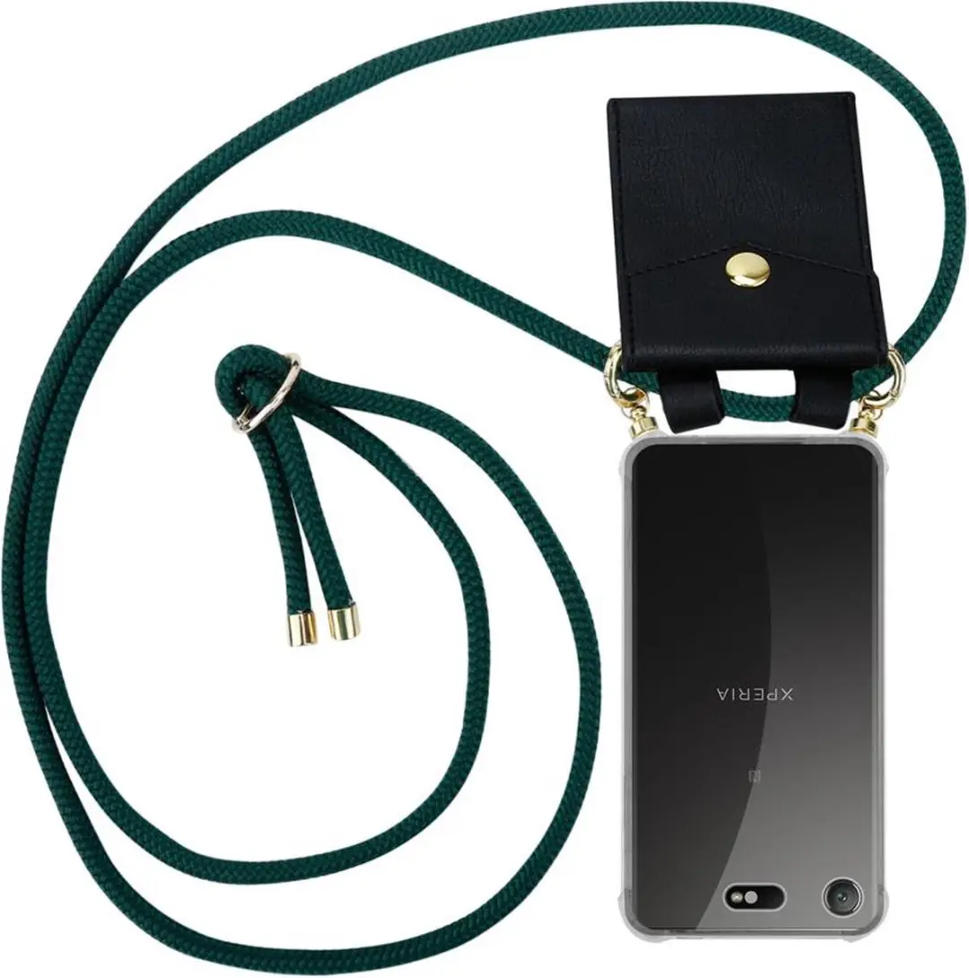 Cadorabo Hoesje geschikt voor Sony Xperia XZ1 COMPACT in LEGER GROEN