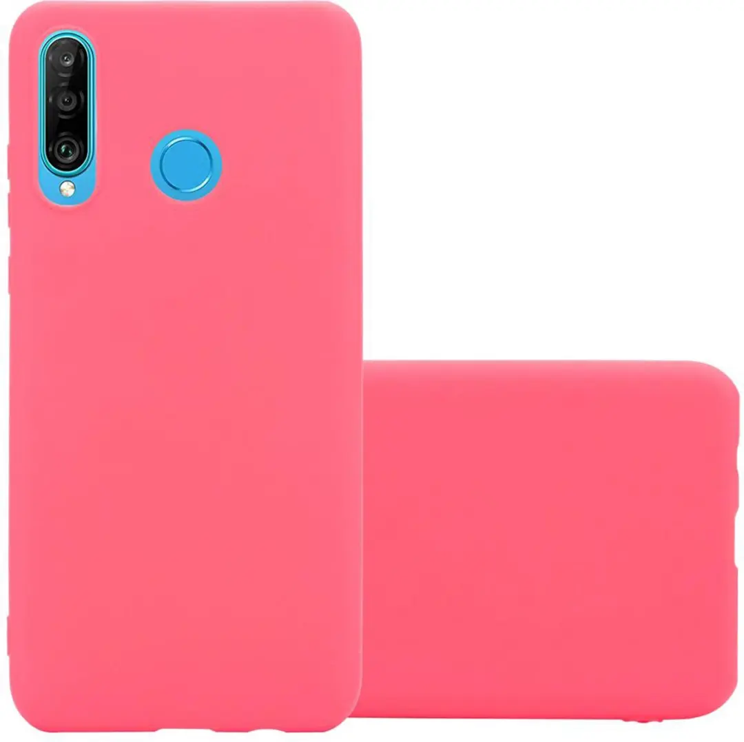 Cadorabo Hoesje geschikt voor Huawei P30 LITE in CANDY ROOD