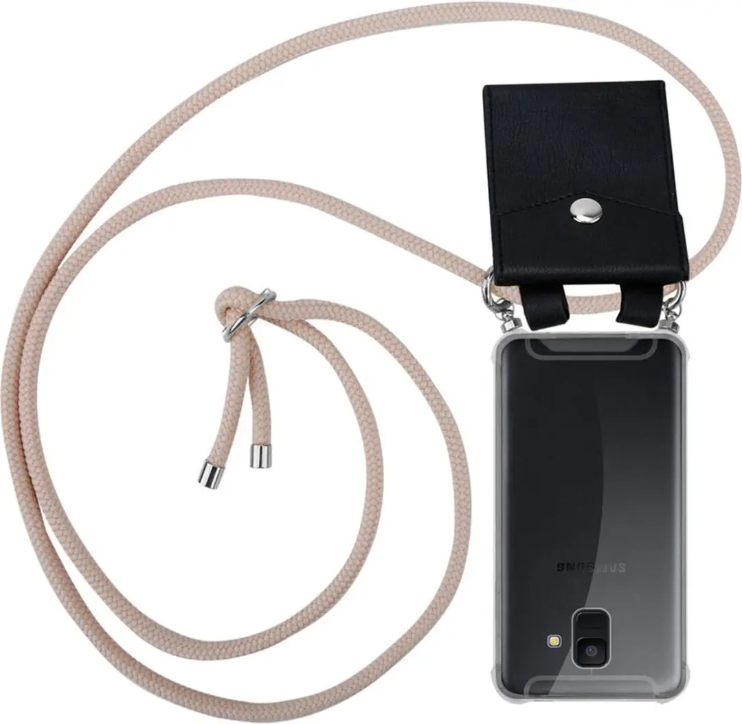 Cadorabo Hoesje geschikt voor Samsung Galaxy A6 2018 in PEARLY ROSE GOUD