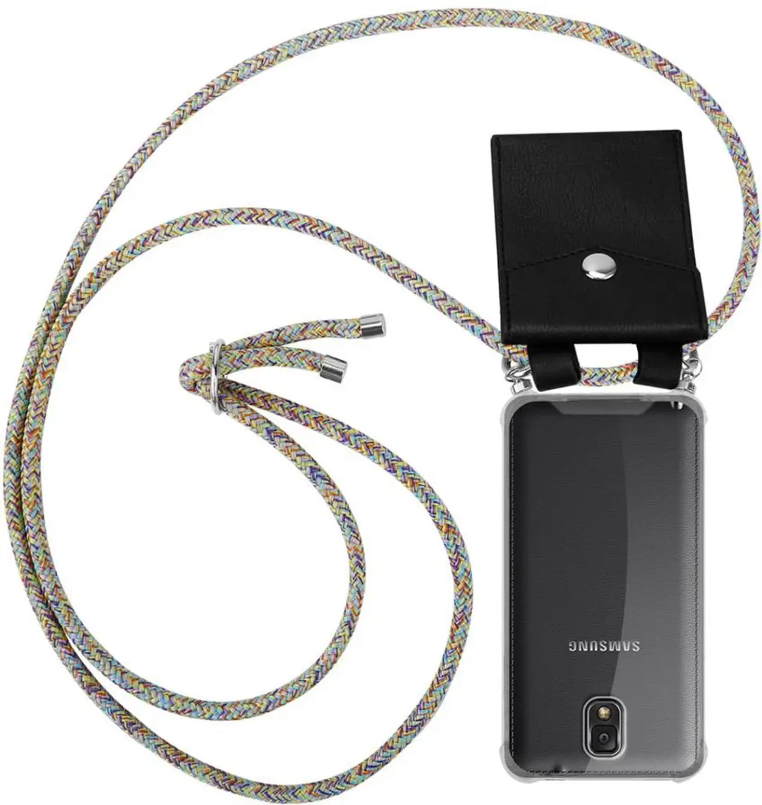 Cadorabo Hoesje geschikt voor Samsung Galaxy NOTE 3 in REGENBOOG