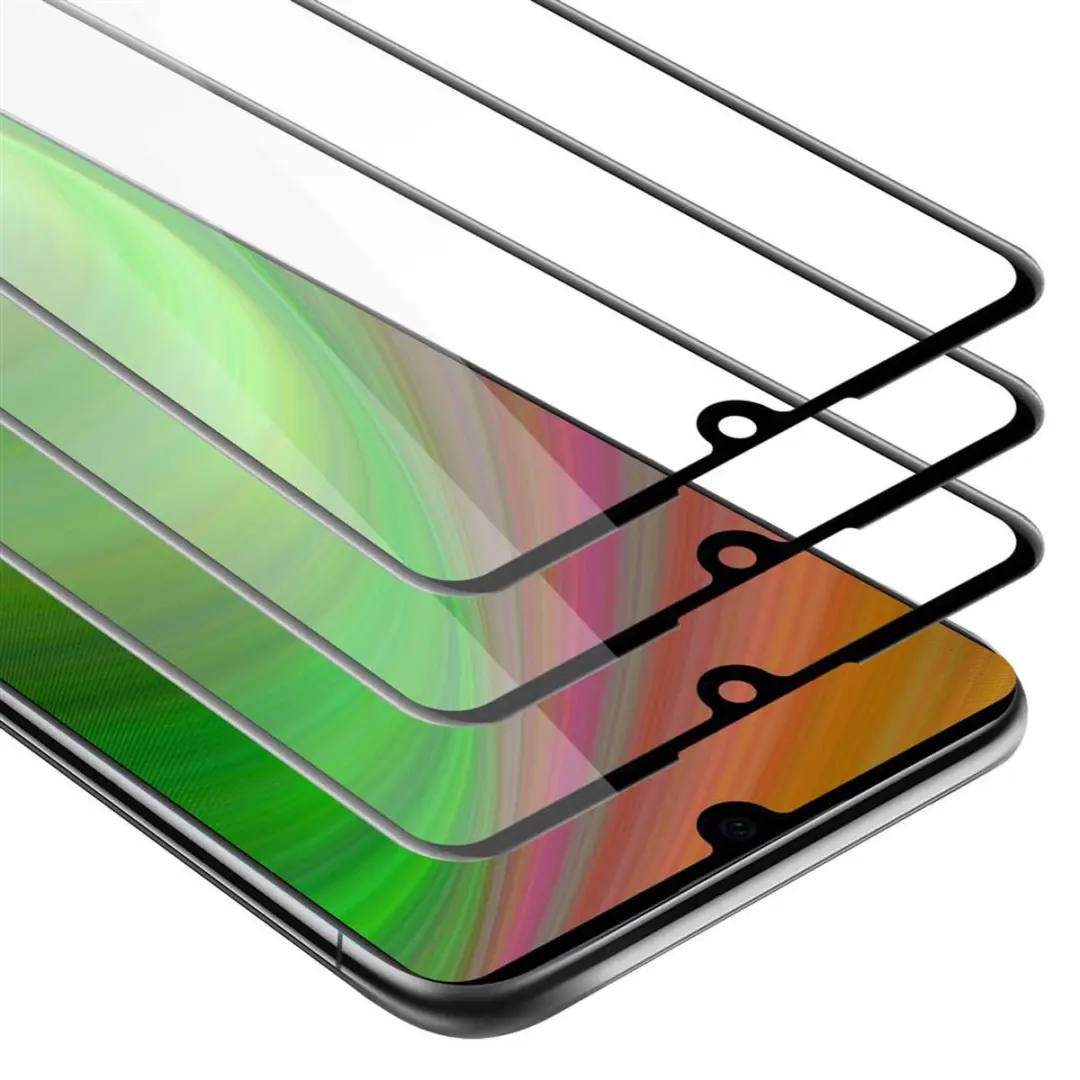 Cadorabo 3x Screenprotector geschikt voor Huawei P30 Volledig scherm pantserfoli