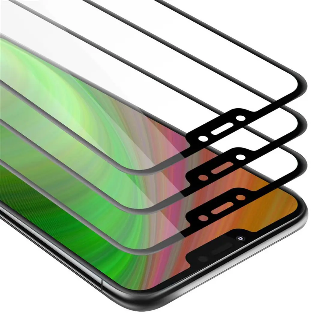 Cadorabo 3x Screenprotector geschikt voor Motorola MOTO G7 POWER Volledig scherm