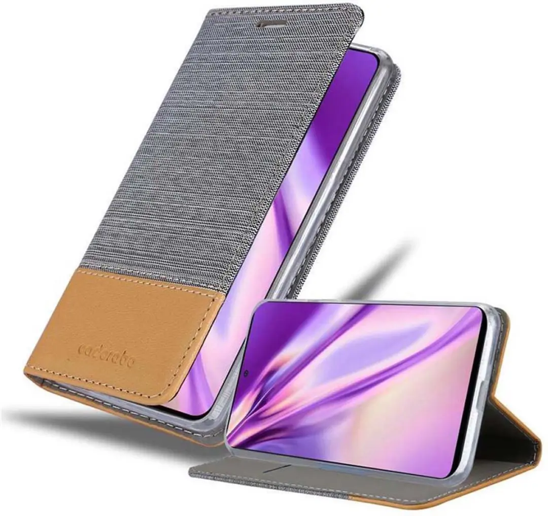 Cadorabo Hoesje geschikt voor Samsung Galaxy A51 4G / M40s in LICHTGRIJS BRUIN