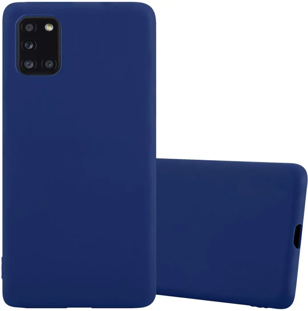 Cadorabo Hoesje geschikt voor Samsung Galaxy A31 in CANDY DONKER BLAUW