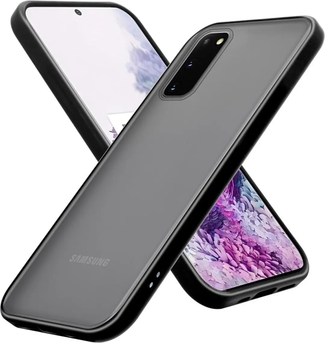 Cadorabo Hoesje geschikt voor Samsung Galaxy S20 in MATT ZWART