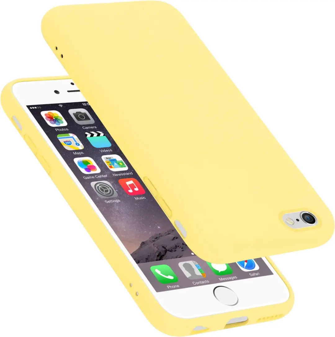 Cadorabo Hoesje geschikt voor Apple iPhone 6 / 6S in LIQUID GEEL