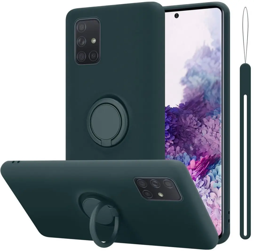 Cadorabo Hoesje geschikt voor Samsung Galaxy A71 4G in LIQUID GROEN