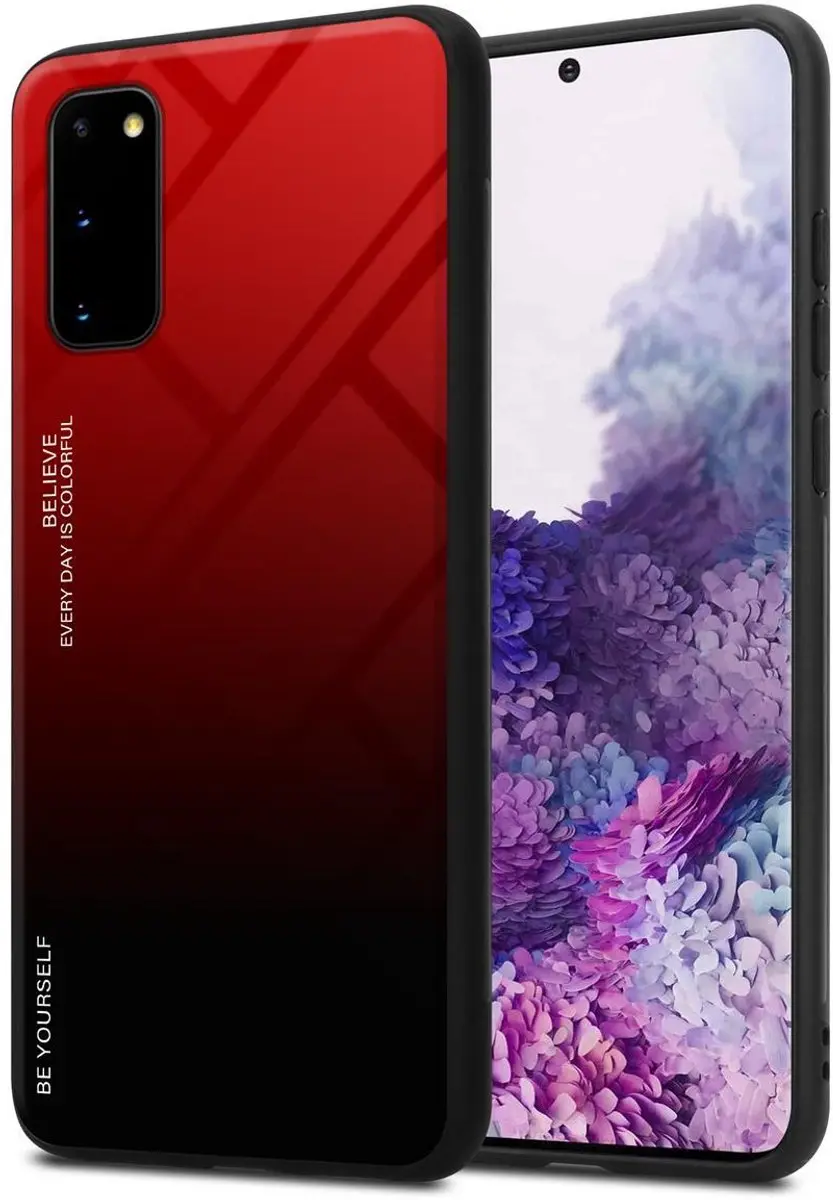 Cadorabo Hoesje geschikt voor Samsung Galaxy S20 in ROOD