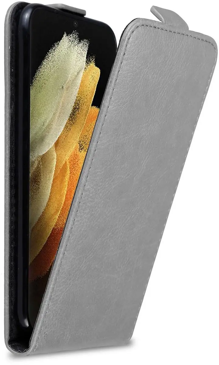 Cadorabo Hoesje geschikt voor Samsung Galaxy S21 ULTRA in TITANIUM GRIJS