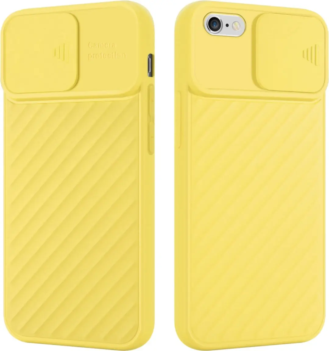 Cadorabo Hoesje geschikt voor Apple iPhone 6 PLUS / 6S PLUS in Mat Geel
