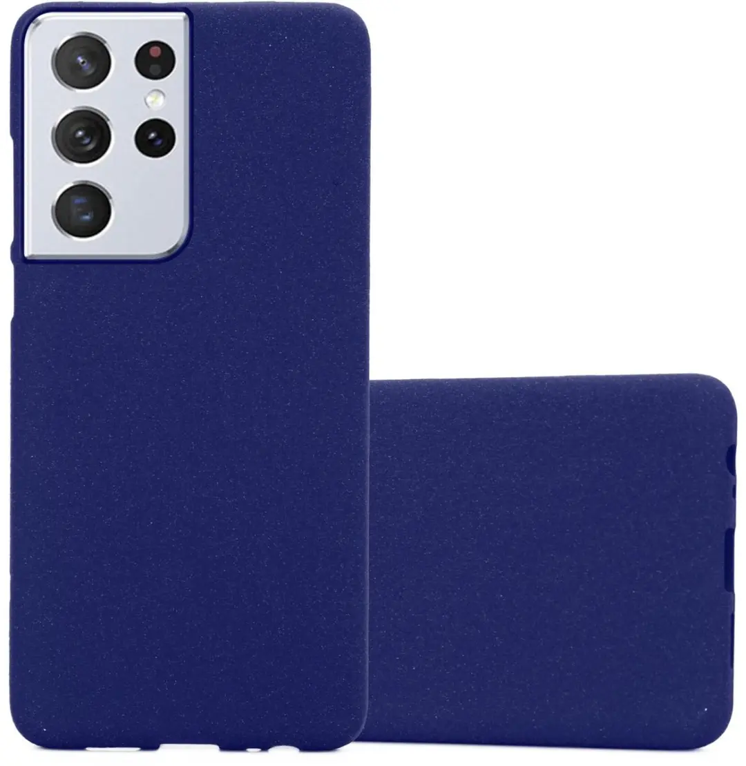 Cadorabo Hoesje geschikt voor Samsung Galaxy S22 ULTRA in FROST DONKER BLAUW