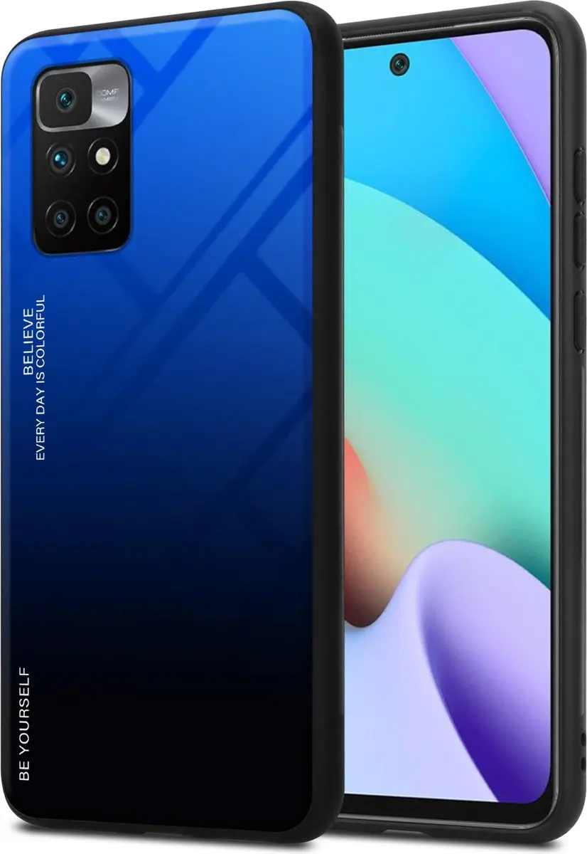 Cadorabo Hoesje geschikt voor Xiaomi RedMi 10 in BLAUW
