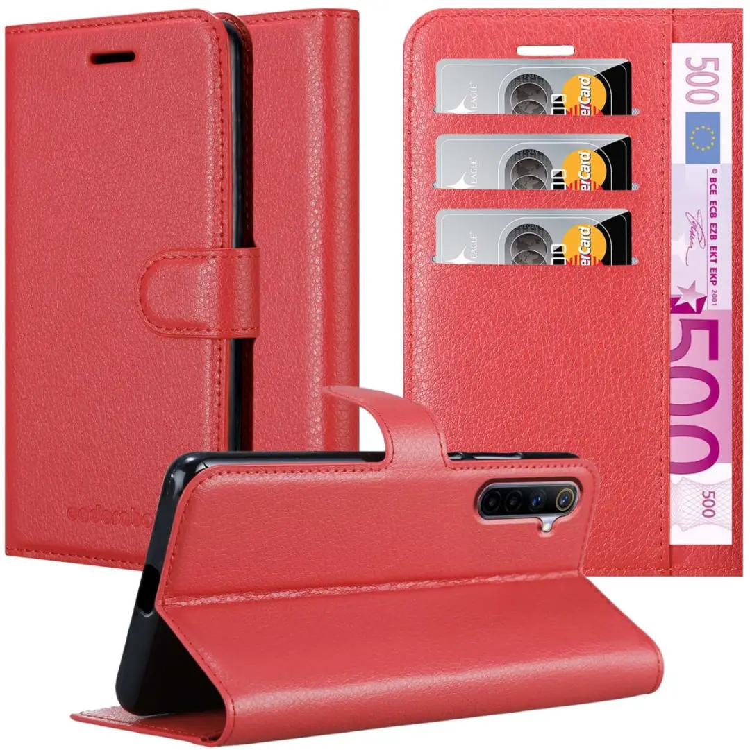 Cadorabo Hoesje geschikt voor Realme 6 4G / 6s in KARMIJN ROOD