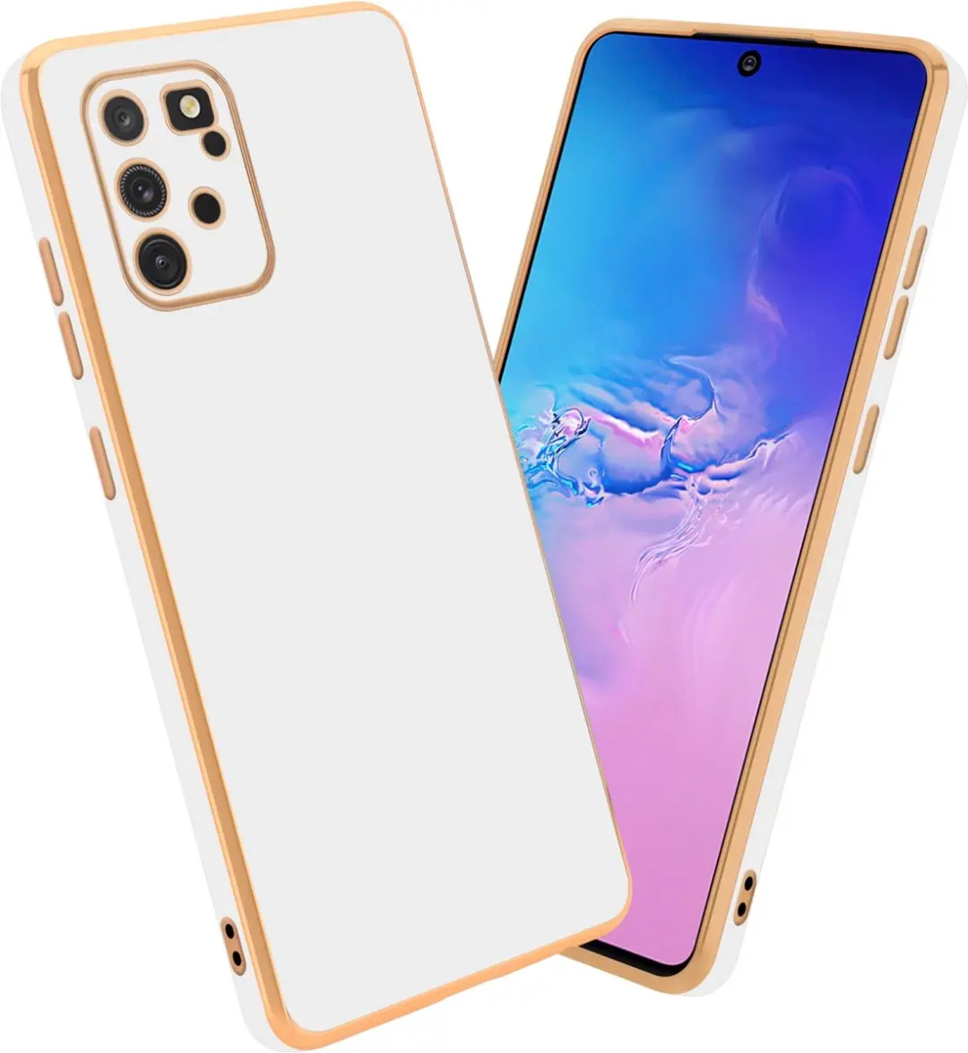 Cadorabo Hoesje geschikt voor Samsung Galaxy A91 / S10 LITE / M80s in Glossy Wit
