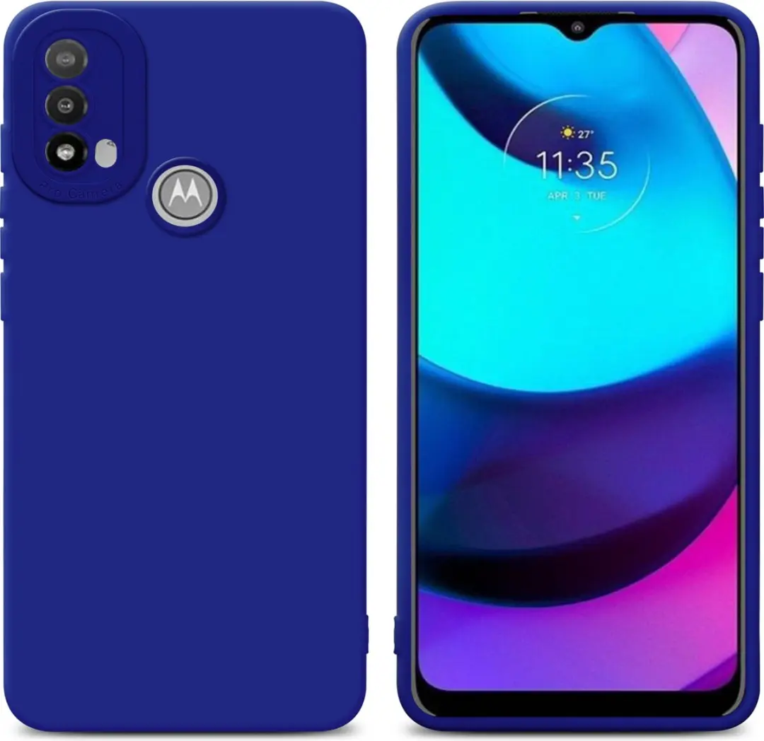Cadorabo Hoesje geschikt voor Motorola MOTO E20 in FLUID BLAUW