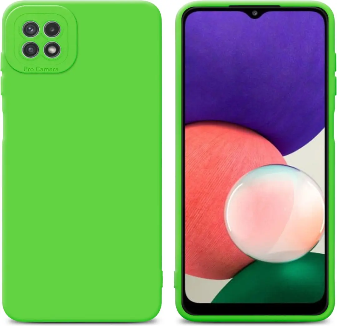 Cadorabo Hoesje geschikt voor Samsung Galaxy A22 5G in FLUID GROEN