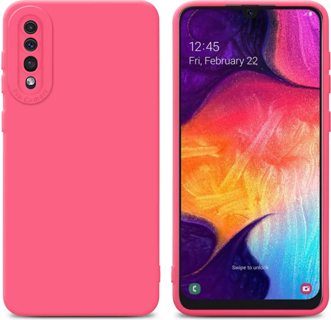 Cadorabo Hoesje geschikt voor Samsung Galaxy A50 4G / A50s / A30s in FLUID ROOD
