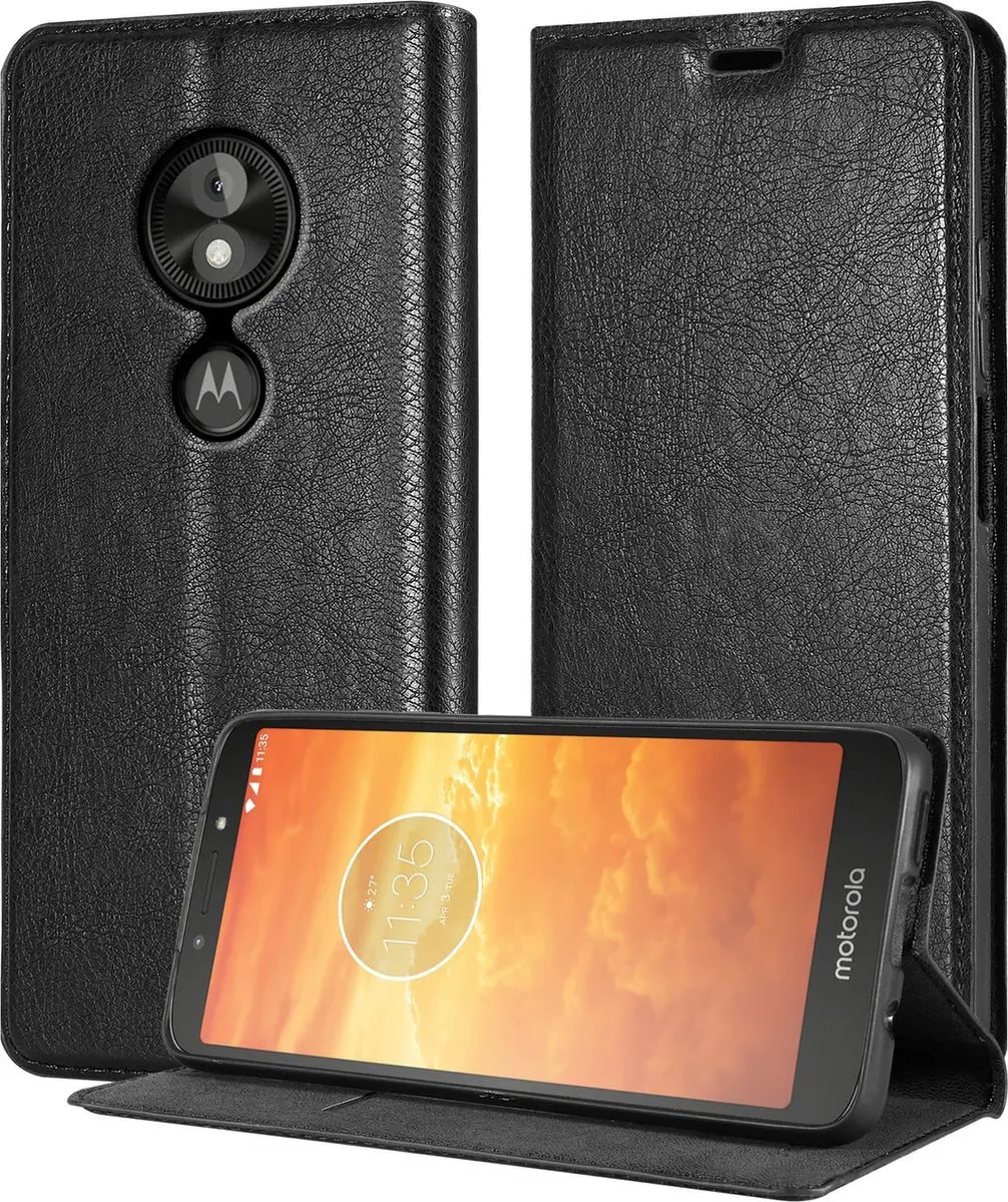Cadorabo Hoesje geschikt voor Motorola MOTO E5 / G6 PLAY in ZWARTE NACHT