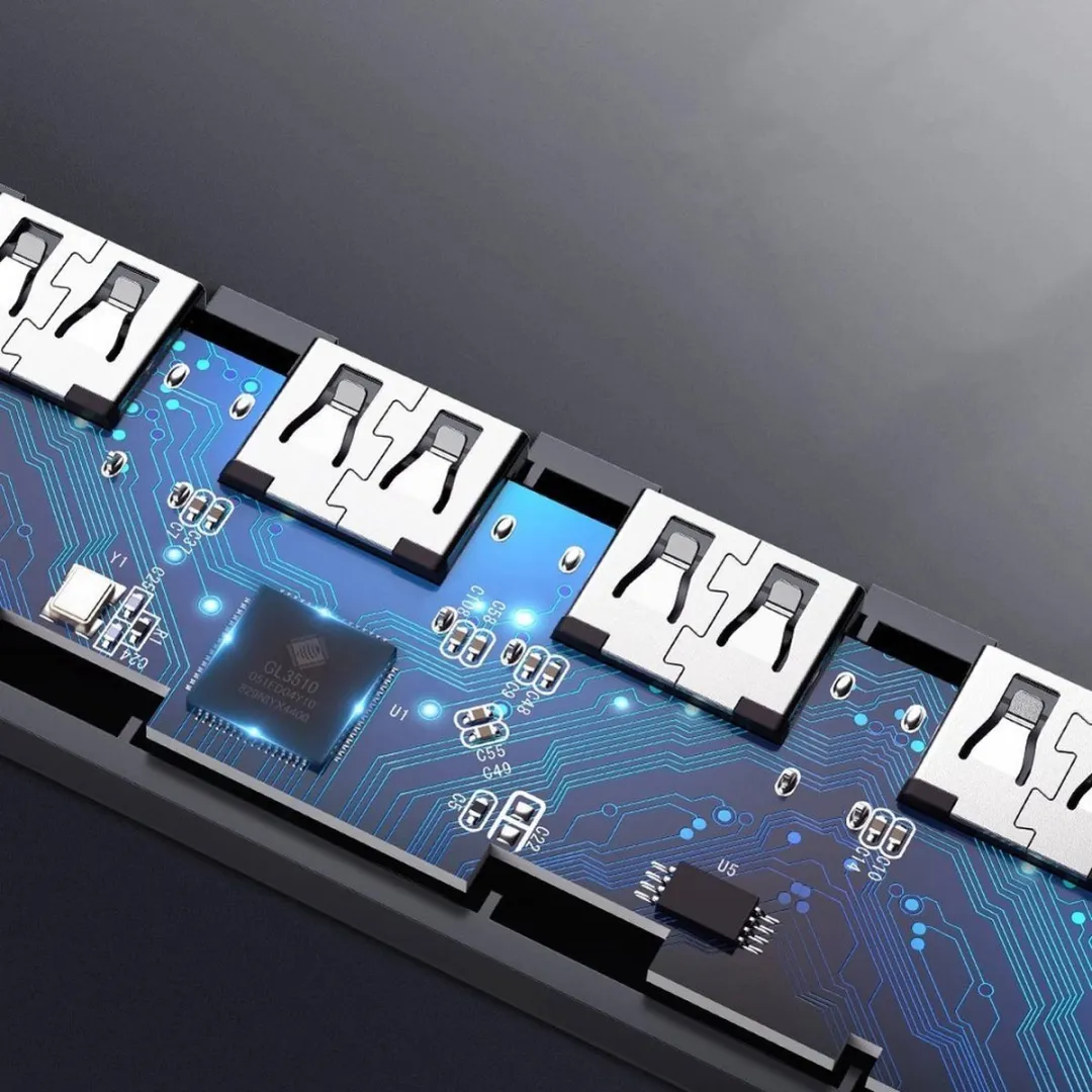 Ugreen USB Hub 4x USB 3.2 Gen 1 - Zilver