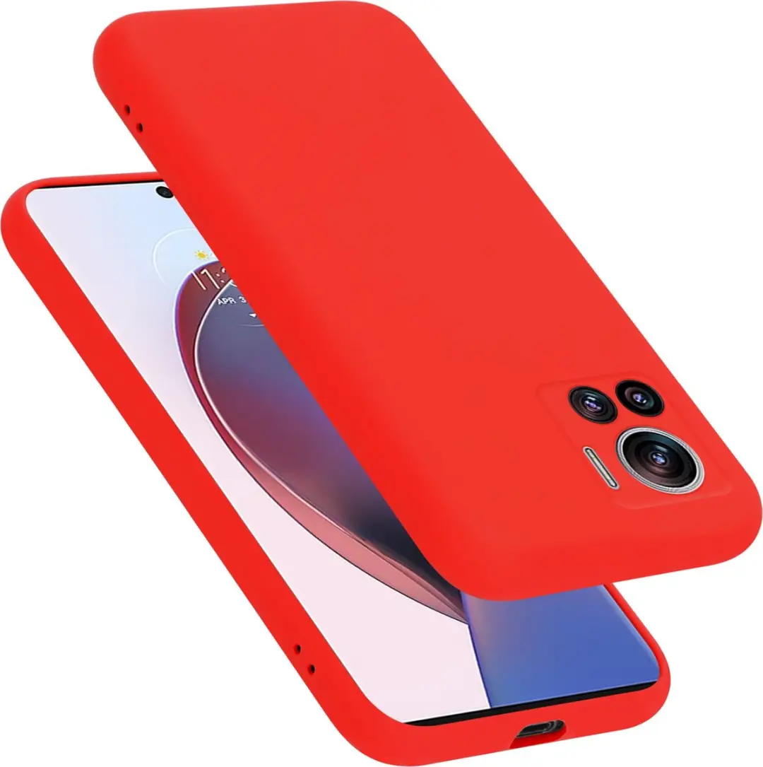 Cadorabo Hoesje geschikt voor Motorola EDGE 30 ULTRA / X30 PRO in LIQUID ROOD