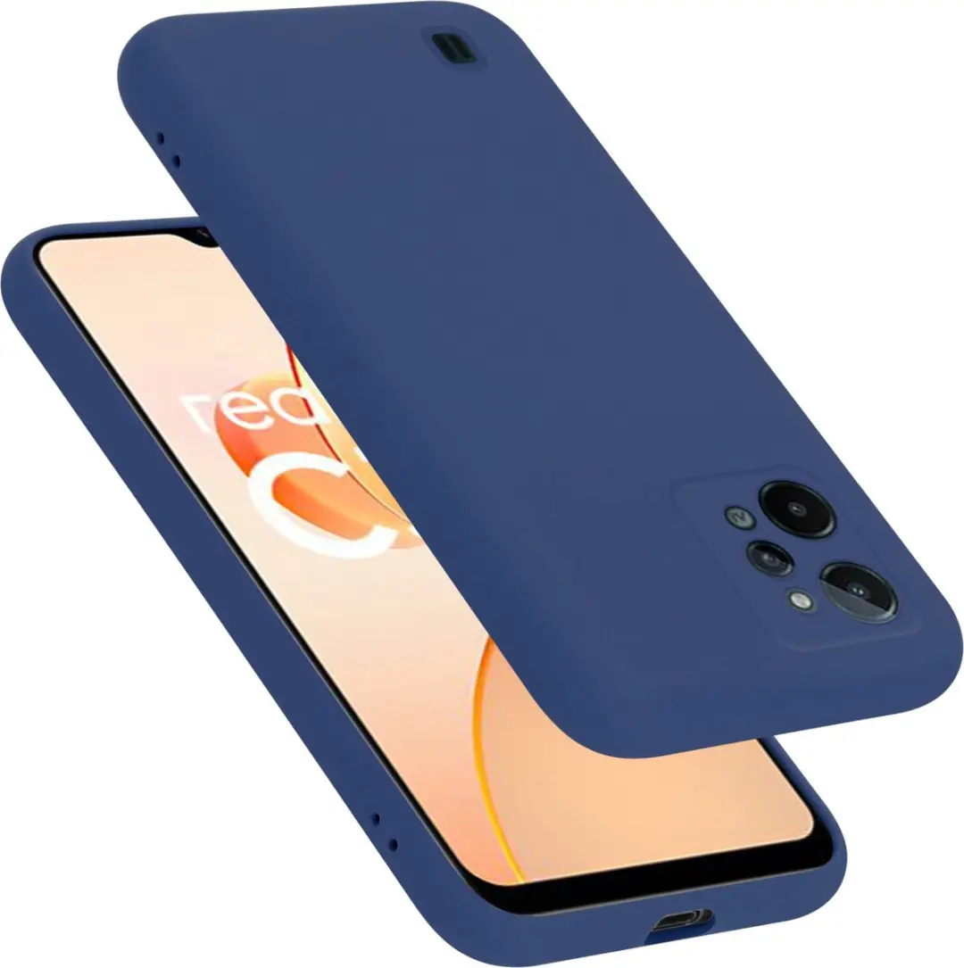 Cadorabo Hoesje geschikt voor Realme C31 in LIQUID BLAUW