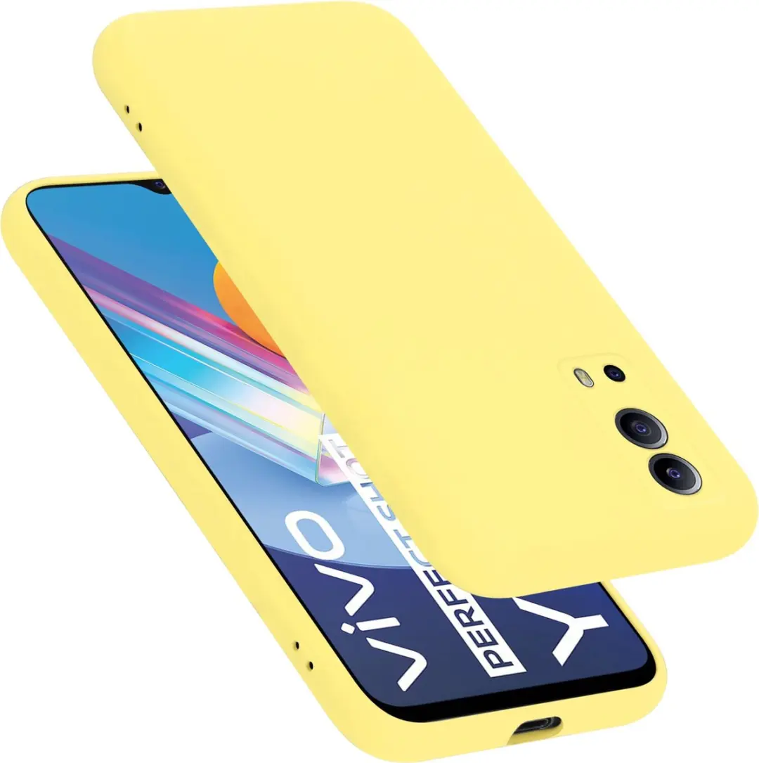 Cadorabo Hoesje geschikt voor Vivo Y52 5G / Y72 5G in LIQUID GEEL