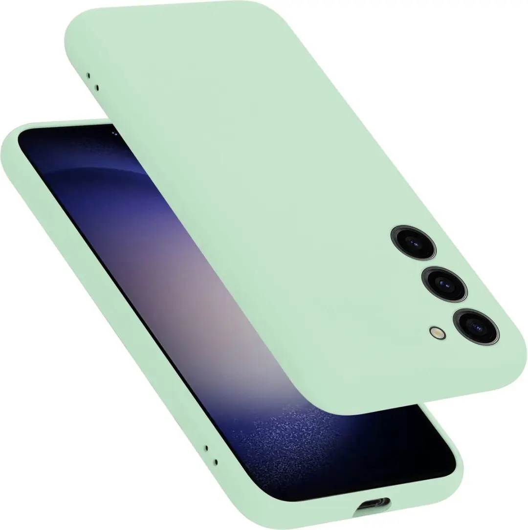 Cadorabo Hoesje geschikt voor Samsung Galaxy S23 in LIQUID LICHT GROEN
