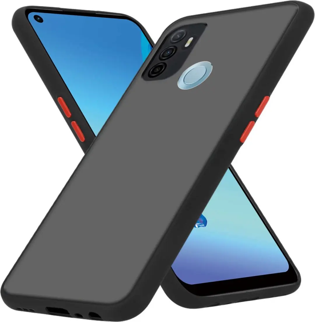 Cadorabo Hoesje geschikt voor Oppo A53s in MATT ZWART