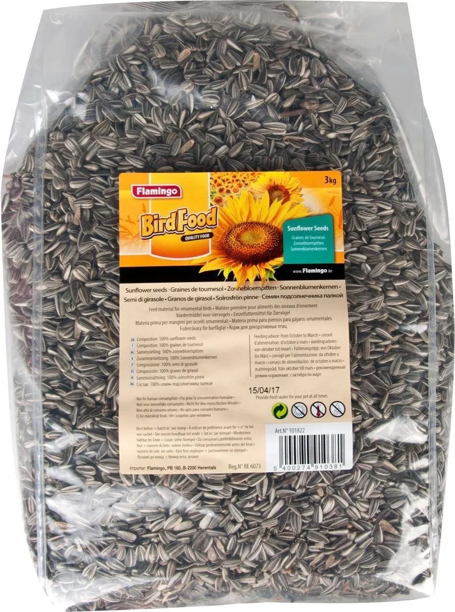 Flamingo Vogelvoer Zonnebloempitten 3kg
