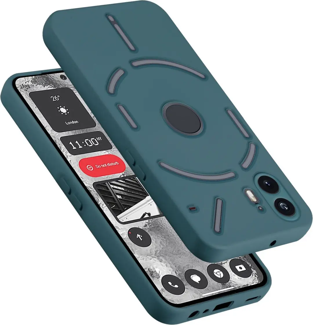 Cadorabo Hoesje geschikt voor Nothing Phone 2 in LIQUID GROEN