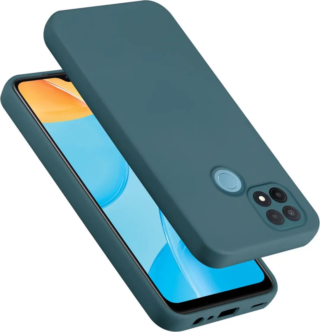 Cadorabo Hoesje geschikt voor OPPO A15 / A15s in LIQUID GROEN